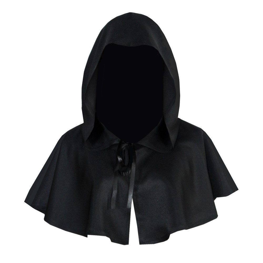 Men'S Vampire Accessories - ハロウィンコスプレ デスマント ショートフード付きマント 魔術師 魔女コスチューム ヴァンパイア