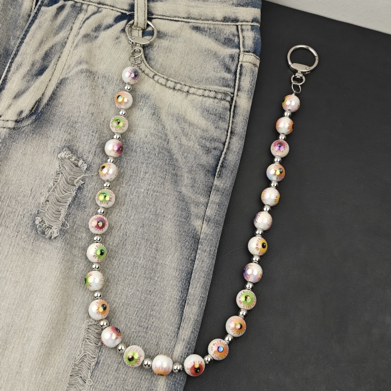 Men Accessories Evil Eye - 2025年ハロウィンギフトDIY邪眼マルチカラーパンツチェーンファッショナブルな男女兼用ウエスト高級アクセサリー