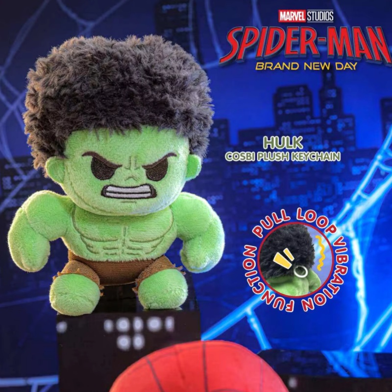 Men Accessories Collection - ホットトイズ コスビ マーベル ボブルヘッド&ぬいぐるみキーホルダー スパイダーマン ブランドニューデイシリーズ