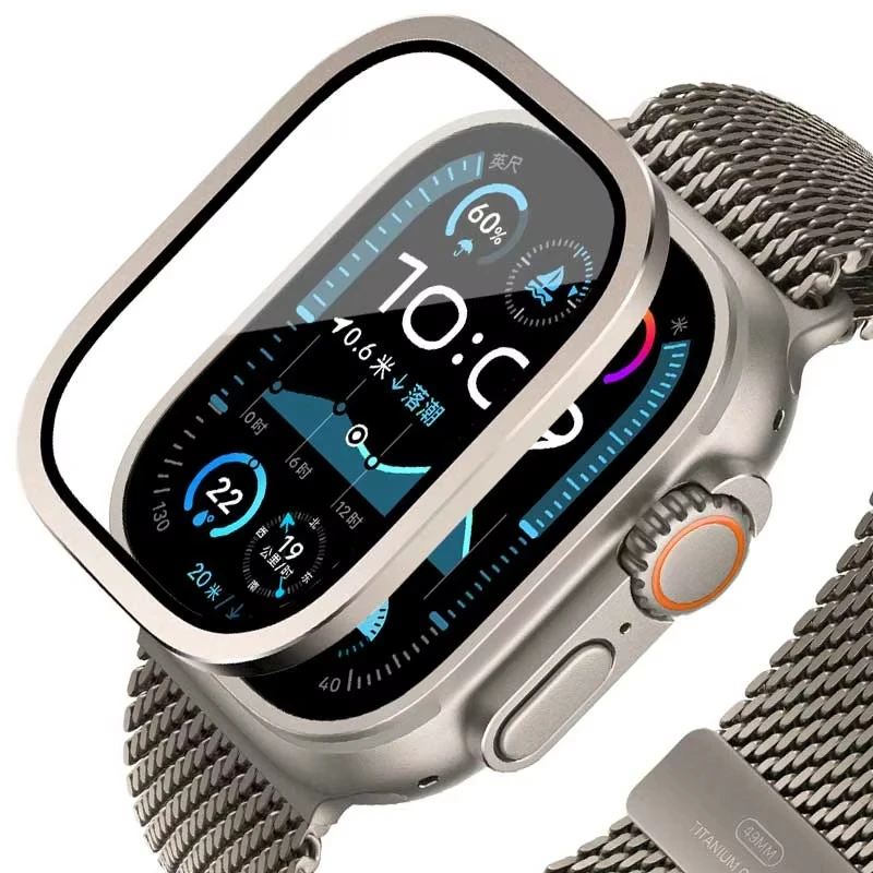 Men'S Accessories Watches - Apple Watch Ultra 49mm 用強化ガラス チタンメタルフレーム