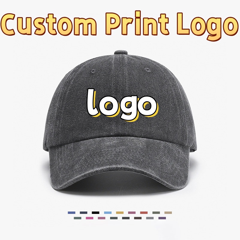Hat Snapback Cap - カスタムプリントロゴ入りレディースアーティスティックレトロソフトトップ多用途ダックタンキャップメンズアウトドアスポーツウォッシュドコットン野球帽