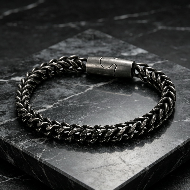 Men Accessories Bd - 新しいステンレス製の個性的なトレンドメンズブレスレット、レトロなデザインで、どんなスタイルにも合わせやすいアクセサリー。