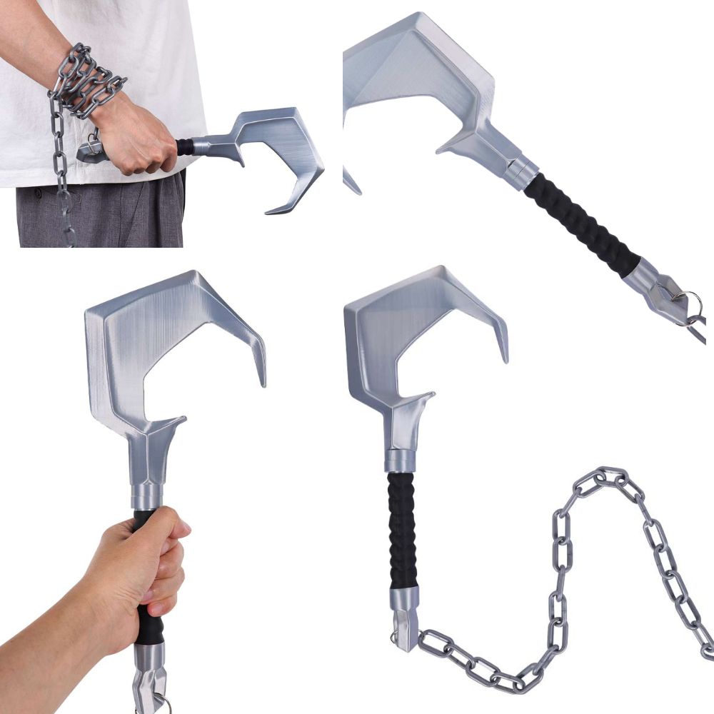Men Accessories Kit - スーパー悪役ウルフロボコスプレフック武器コスチュームアクセサリー大人のロールプレイファンタジア小道具ハロウィンカーニバルギフト用