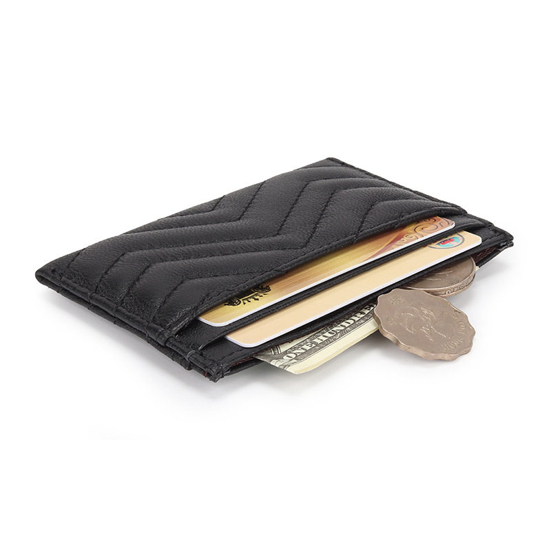 男性と女性のための超薄型本革カードホルダー,薄いミニマリスト - Card Case Minimalist のレビューと価格