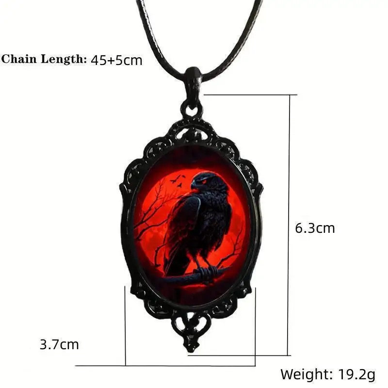 ゴシック吸血鬼フクロウカメオネックレス女性男性ファッション異 - Men'S Vampire Accessories のレビューと価格