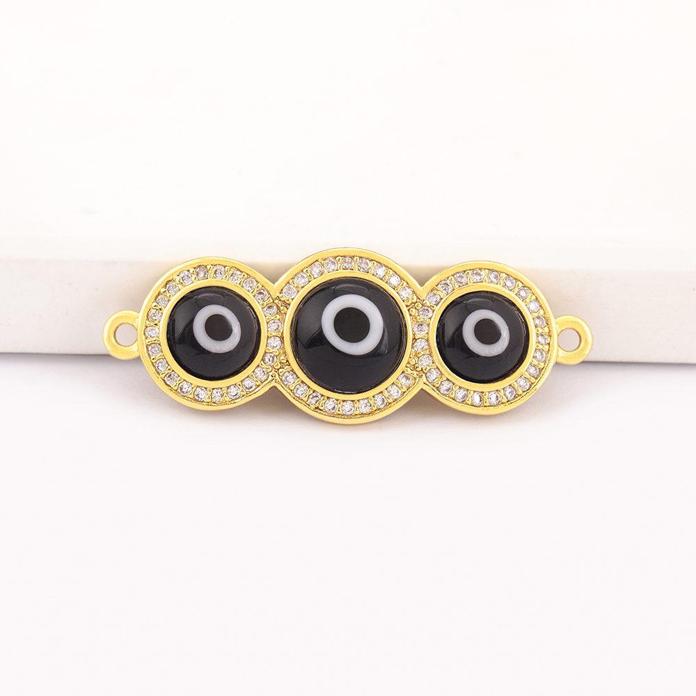 ぷっくりした豆の形をした邪視豆ペンダント、4色のエナメルガラ - Men Accessories Evil Eye のレビューと価格