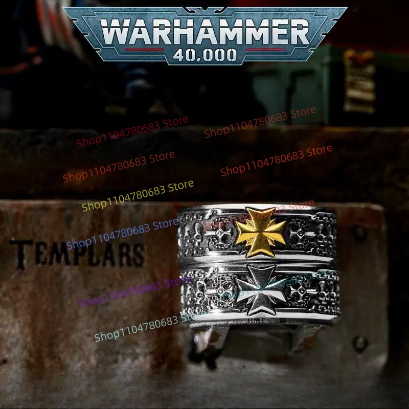 40Kブラックテンプラーズ十字軍誓約指輪 高品質コレクタブル - Men Accessories Collection のレビューと価格