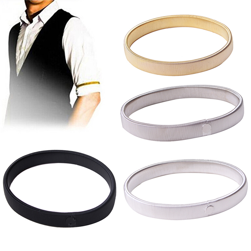2個入り伸縮性シャツスリーブホルダー、男性女性用メタルアーム - Men'S Accessories Clothing のレビューと価格