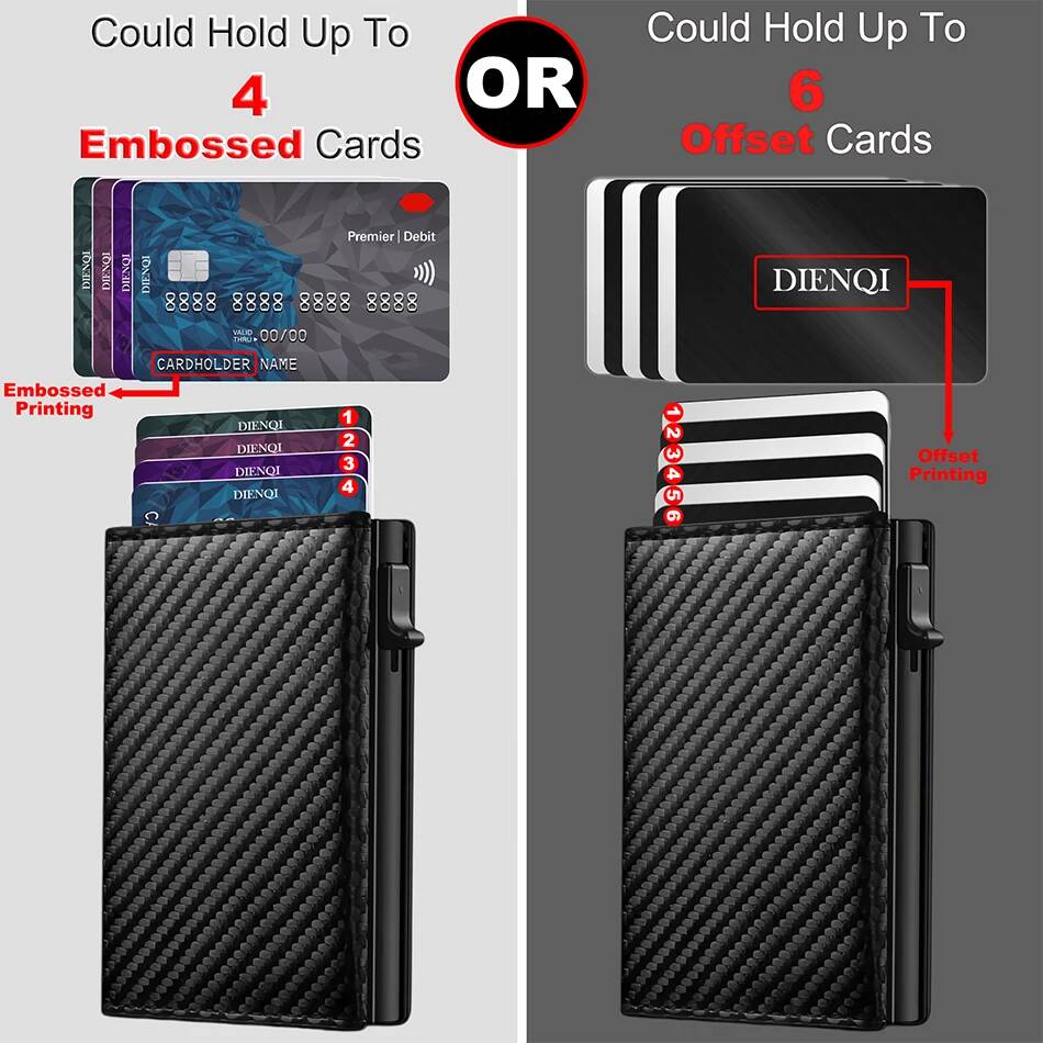 OUIO Rfid クレジットカードホルダー財布メンズ銀行カ - Card Case Minimalist のレビューと価格