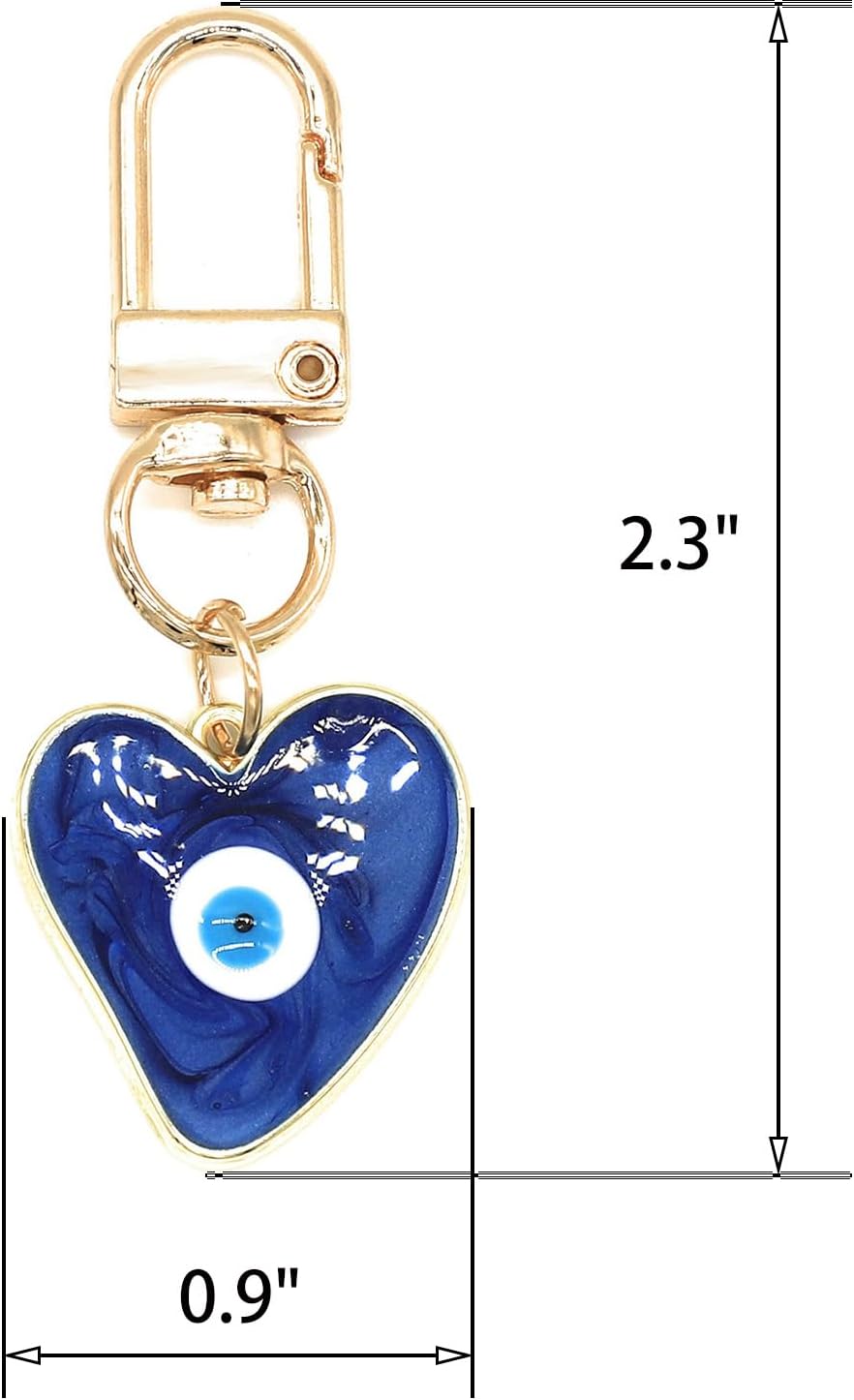 邪眼キーホルダー スウェットハートキーホルダー 女性男性用保 - Men Accessories Evil Eye のレビューと価格