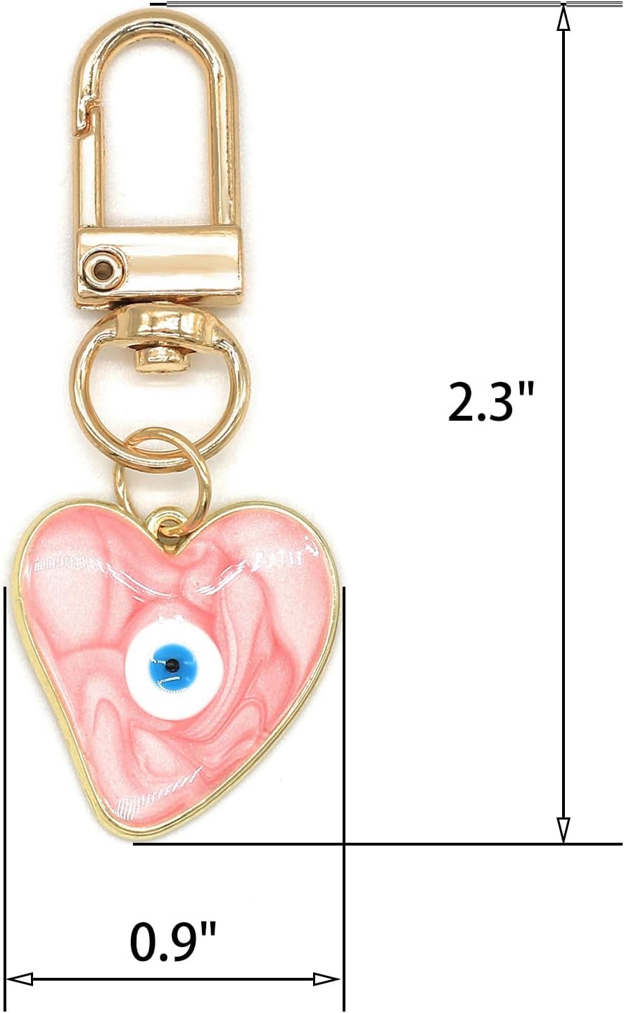 邪眼キーホルダー スウェットハートキーホルダー 女性男性用保 - Men Accessories Evil Eye のレビューと価格
