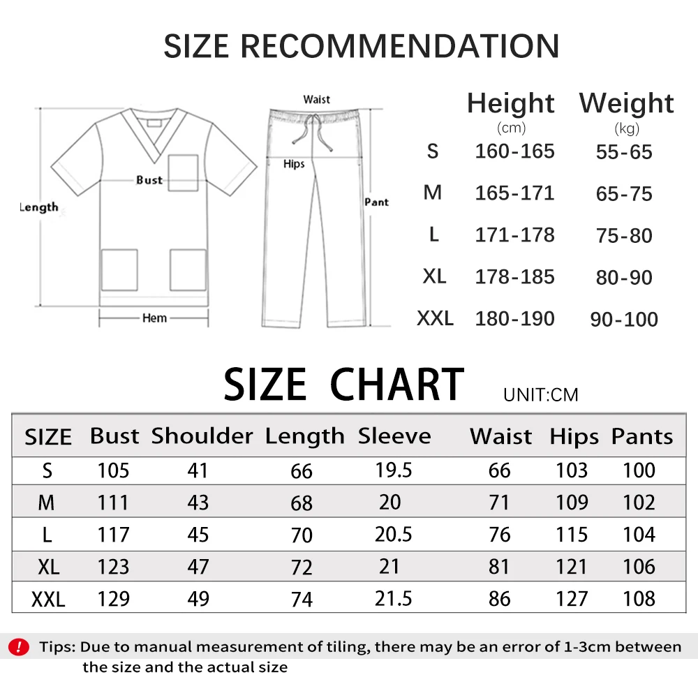 男性用外科技工所作業服,看護師用作業服セット,医療ユニフォー - Men Accessories Kit のレビューと価格