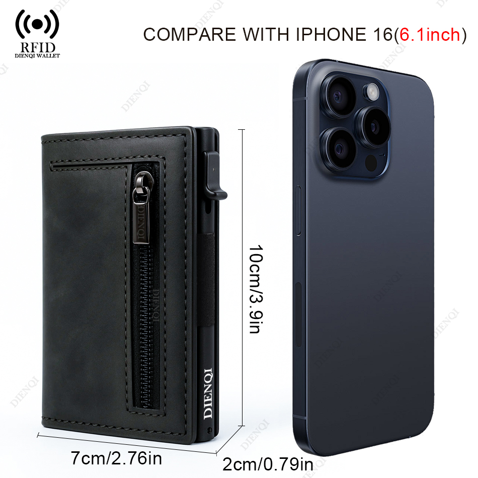 磁気クレジットカードホルダー高級メンズ財布 Rfid ブロッ - Card Case Minimalist のレビューと価格