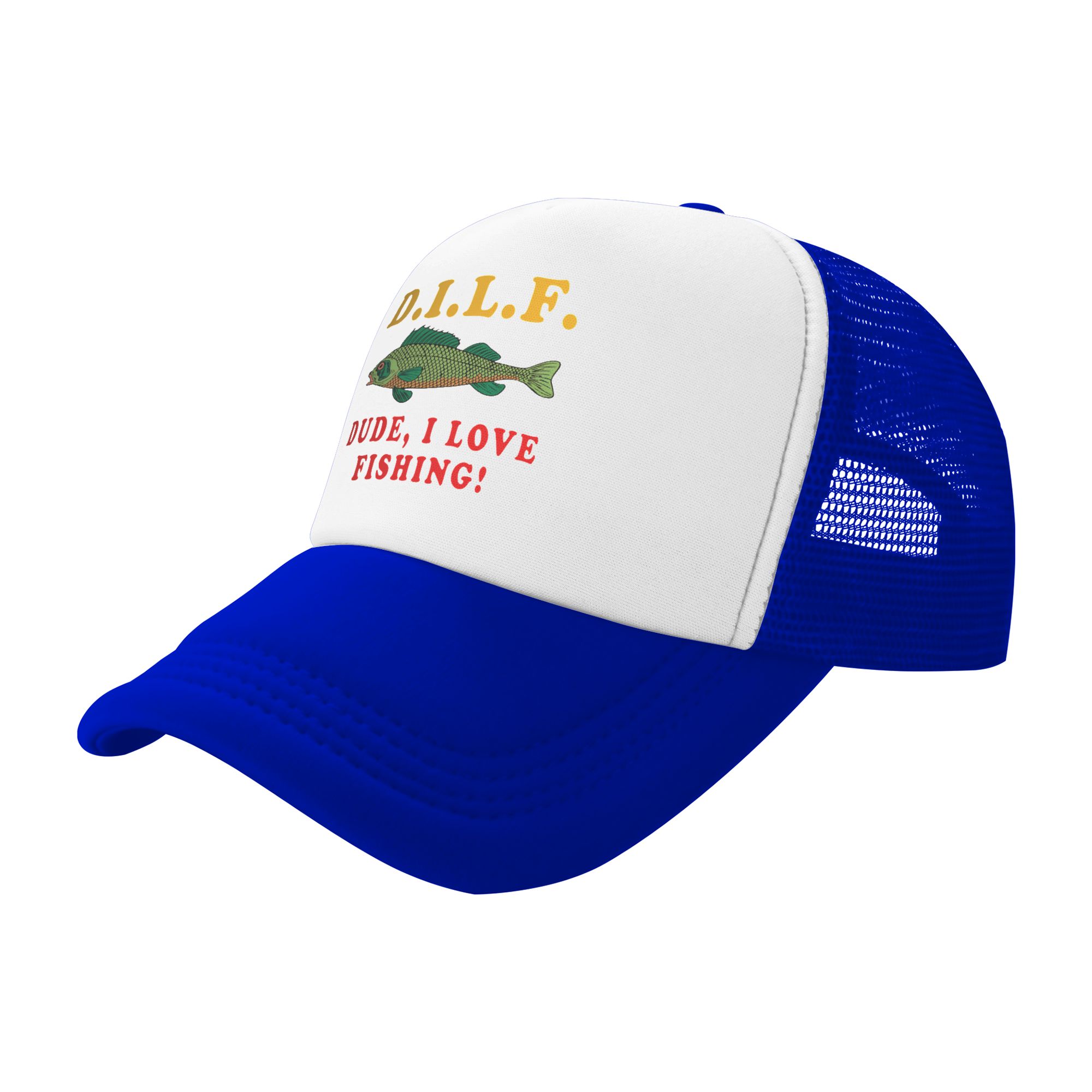 Dude I Love Fishing DILF ミームベー - Hat Snapback Cap のレビューと価格