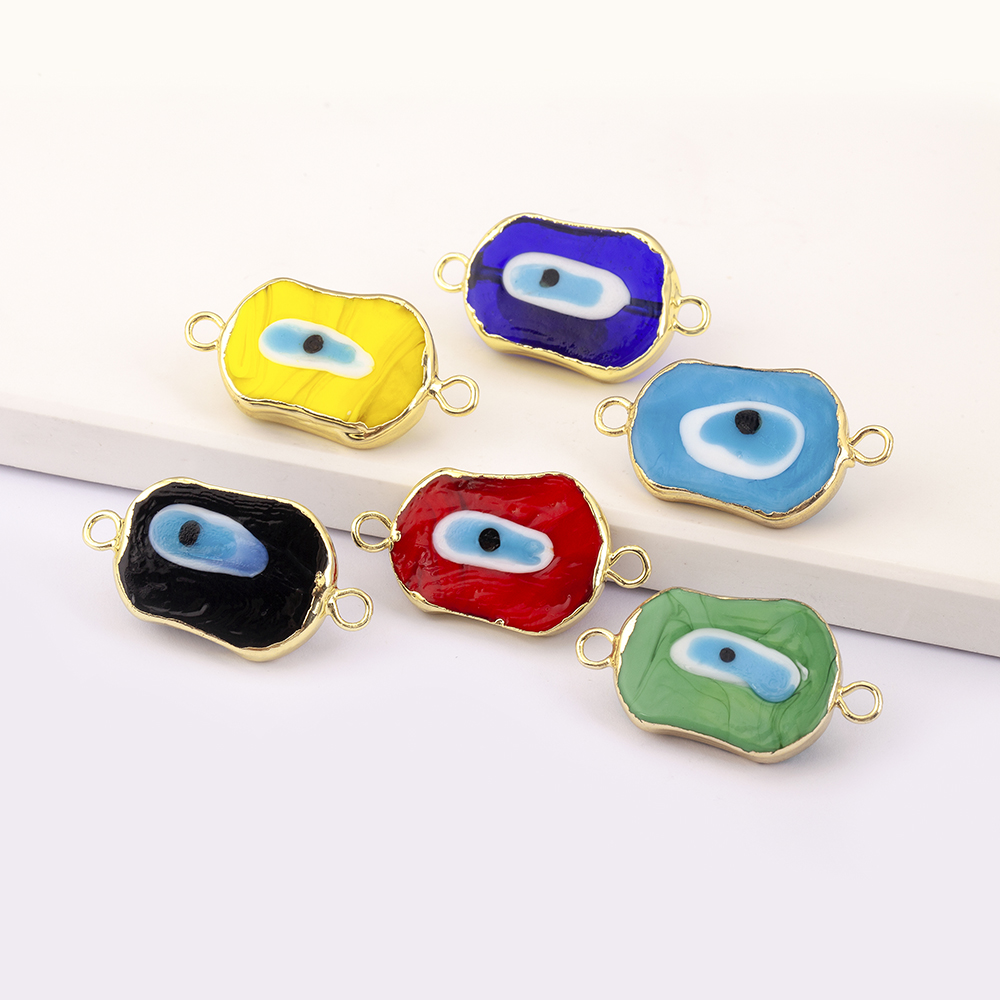 特別な形のカラフルな邪眼ペンダント 6 スタイル銅ジルコンブ - Men Accessories Evil Eye のレビューと価格