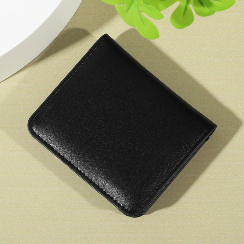 PU ミニマリスト財布 - スナップ留め、ジップポケット、多 - Card Case Minimalist のレビューと価格