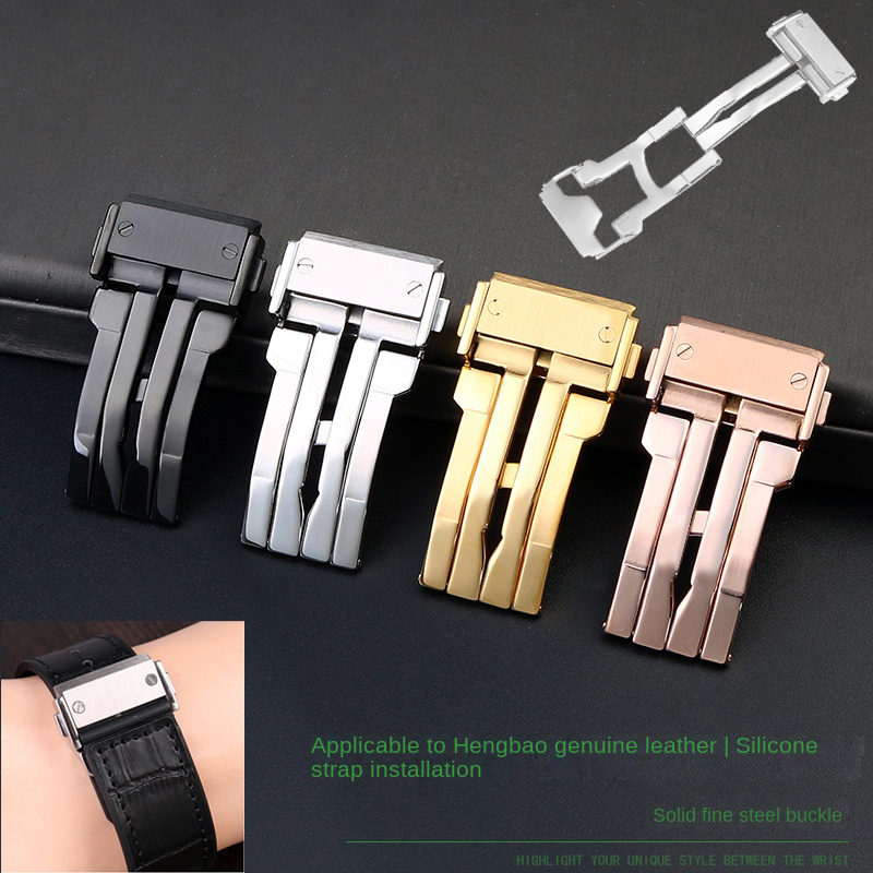 男性と女性のための頑丈なステンレス鋼のバックル,革の時計バン - Men'S Accessories Watches のレビューと価格