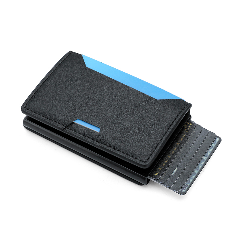 RFID アルミ製メンズ財布 カードホルダー パース カーボ - Card Case Minimalist のレビューと価格