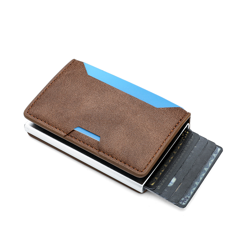 RFID アルミ製メンズ財布 カードホルダー パース カーボ - Card Case Minimalist のレビューと価格
