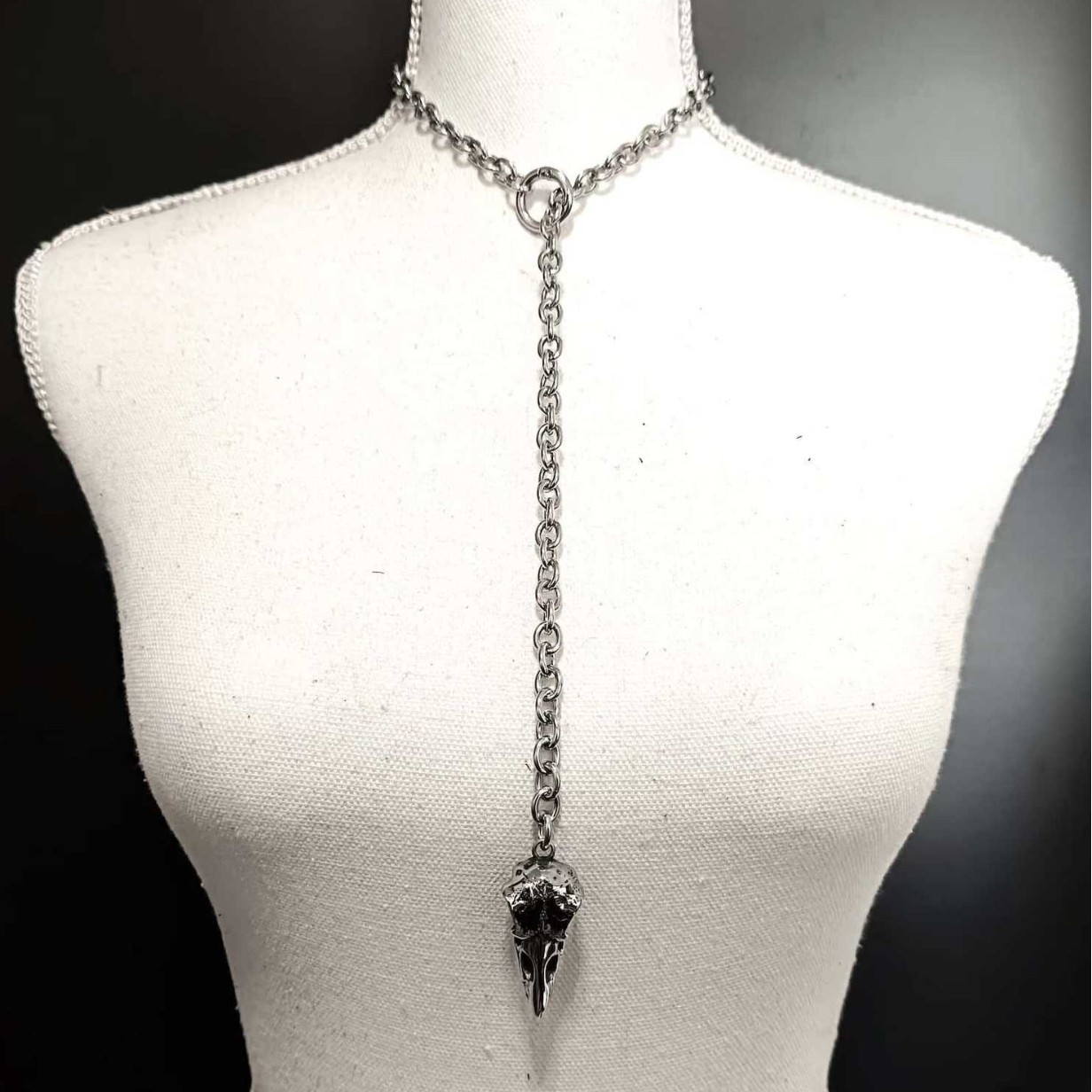 ゴシッククロウスカルネックレス レディース メンズ ファッシ - Men'S Vampire Accessories のレビューと価格