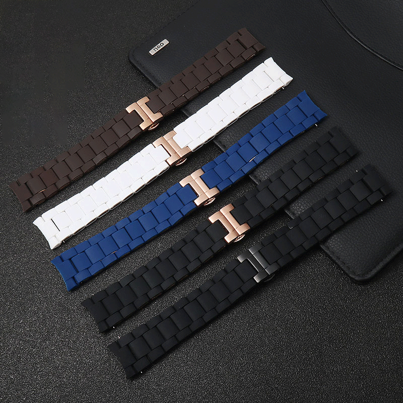ゴム被覆鋼時計バンドアルマーニ AR5905 AR5906  - Men'S Accessories Armani のレビューと価格