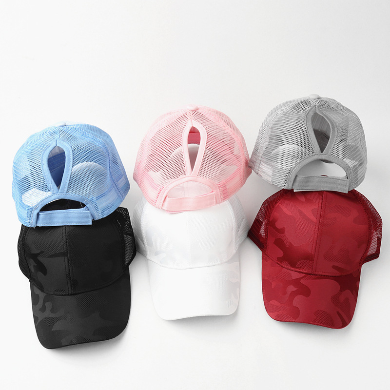 カスタムプリントロゴ入り 夏用通気性メッシュ迷彩柄サンハット - Hat Snapback Cap のレビューと価格