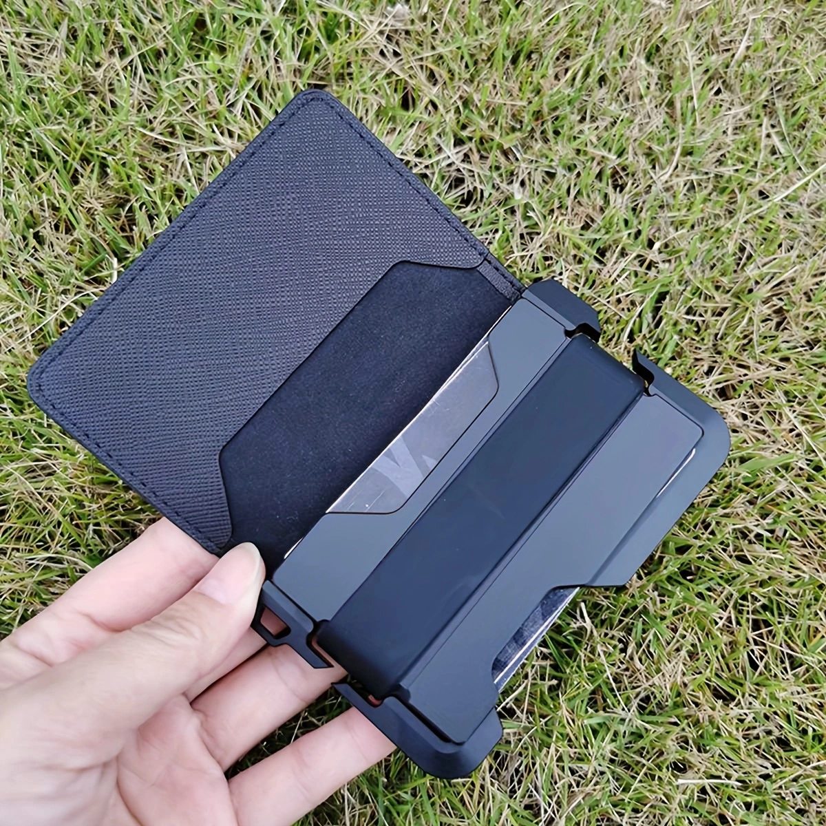 男性用ミニマリストウォレット,RFID,傷に強い,クレジット - Card Case Minimalist のレビューと価格