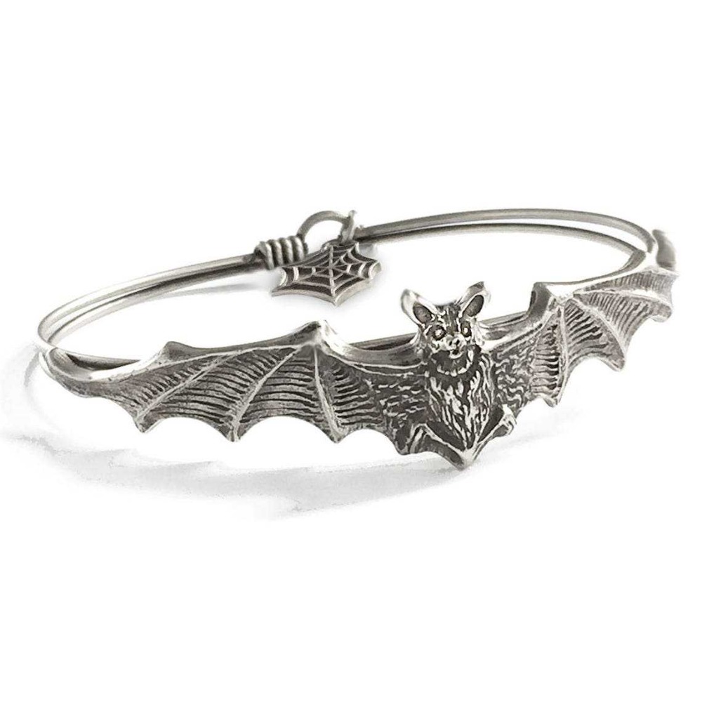 ゴシックパンクスライバーカラーヴァンパイアバットスプレッドウ - Men'S Vampire Accessories のレビューと価格