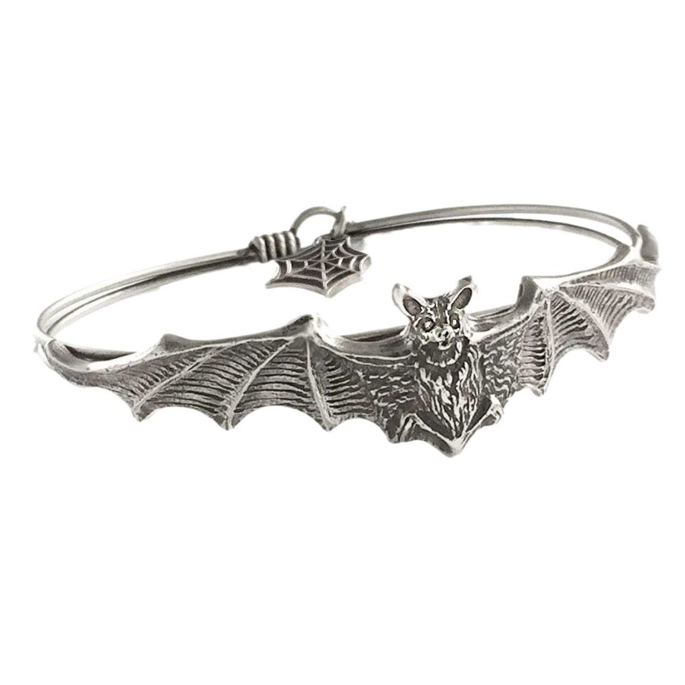 ゴシックパンクスライバーカラーヴァンパイアバットスプレッドウ - Men'S Vampire Accessories のレビューと価格