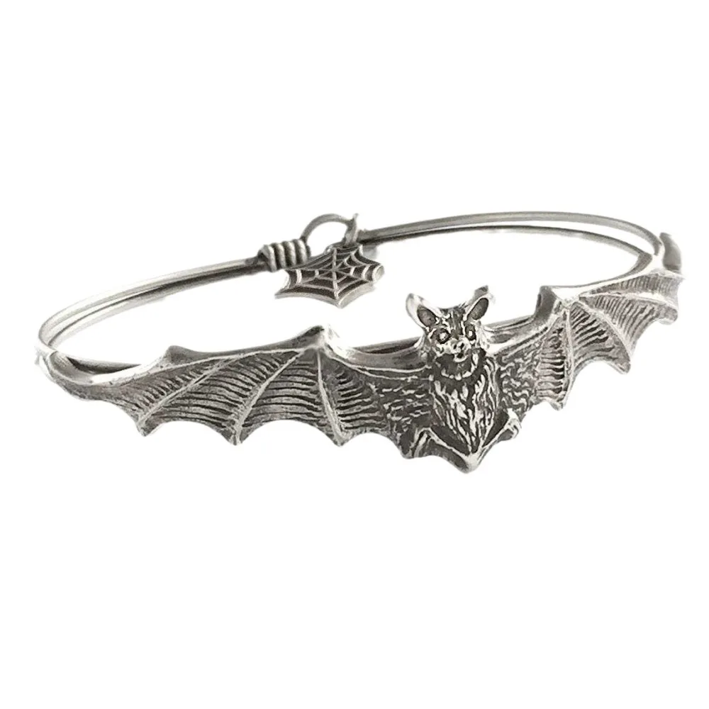 ゴシックパンクスライバーカラーヴァンパイアバットスプレッドウ - Men'S Vampire Accessories のレビューと価格