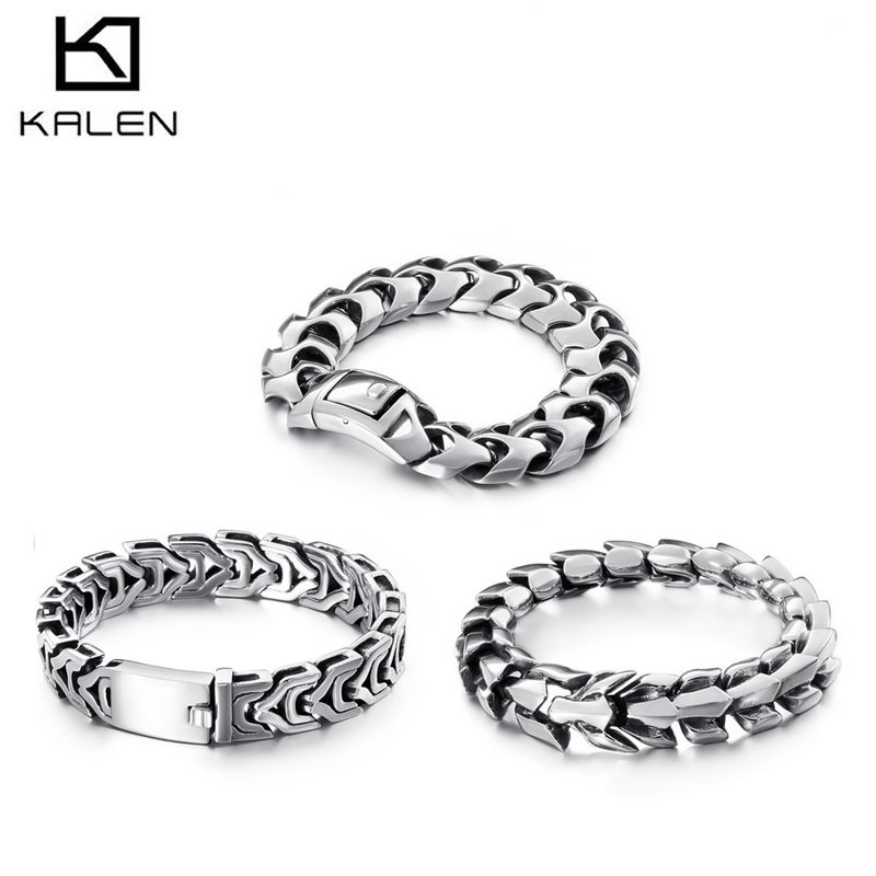 Kalen-男性用の磨かれた矢印の形をした自転車ブレスレット - Men Accessories Bd のレビューと価格