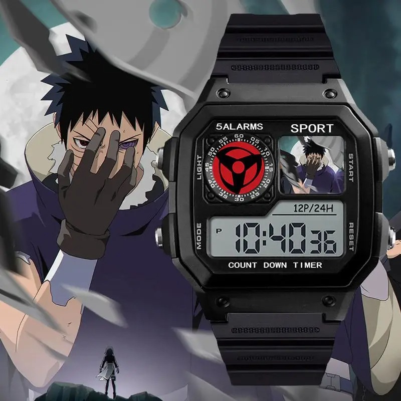 ナルト腕時計サスケ・オビト・うちは・マダラ漫画アニメ男性と女 - Men'S Accessories Watches のレビューと価格