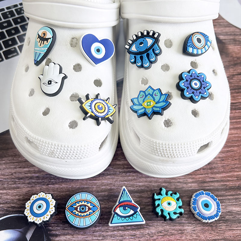 新着邪眼靴チャームピンクロックスアクセサリー装飾ブレスレット - Men Accessories Evil Eye のレビューと価格