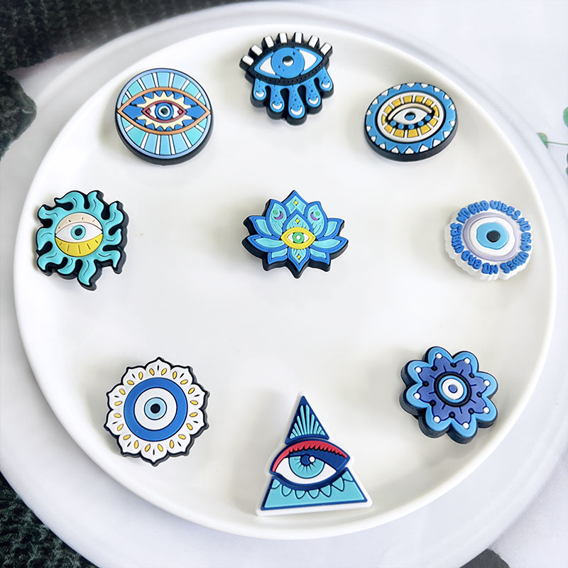 新着邪眼靴チャームピンクロックスアクセサリー装飾ブレスレット - Men Accessories Evil Eye のレビューと価格