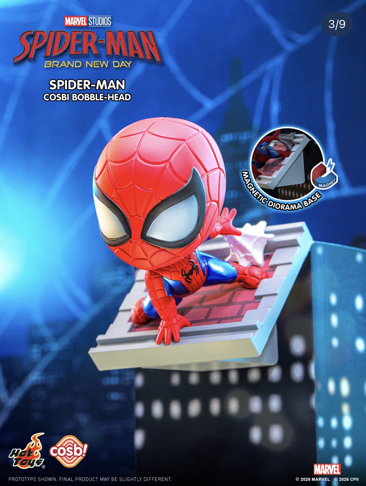 オリジナルホットトイズマーベルスパイダーマンコスビミニブライ - Men Accessories Collection のレビューと価格