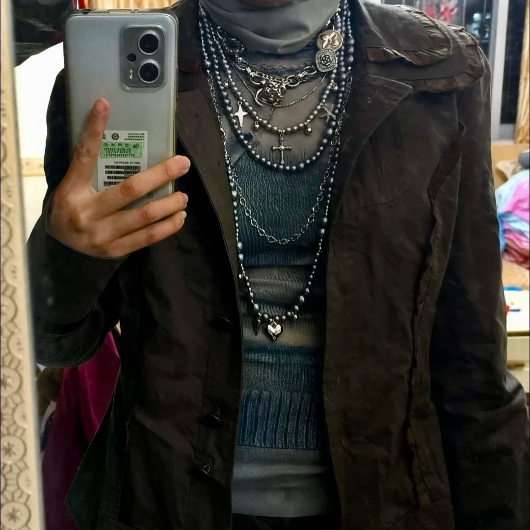男性と女性のためのチタンとスチールのボディチェーン,オリジナ - Men'S Accessories Clothing のレビューと価格